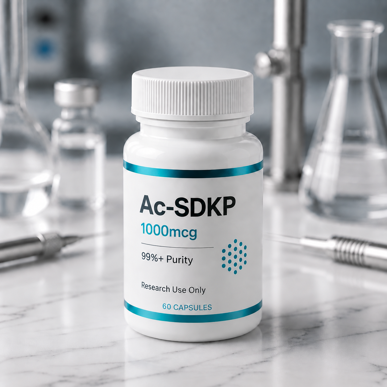 Ac-SDKP (TB-500 Fragment 1-4) vial, mock product photograph