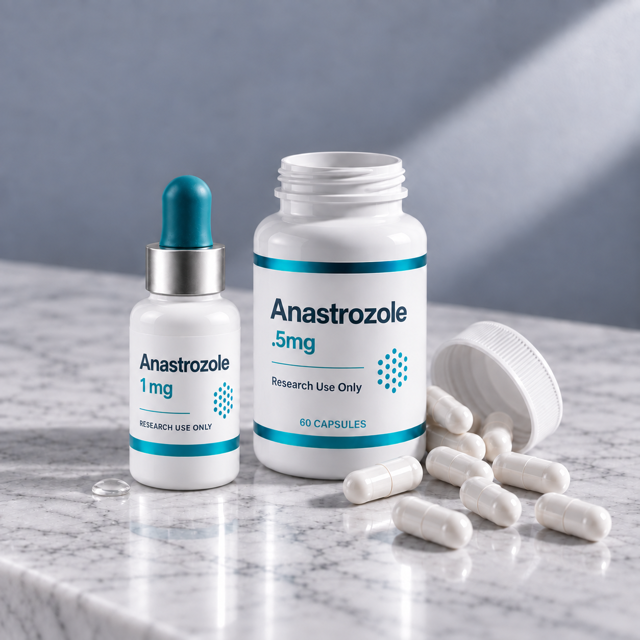 Anastrozole, mock product photograph