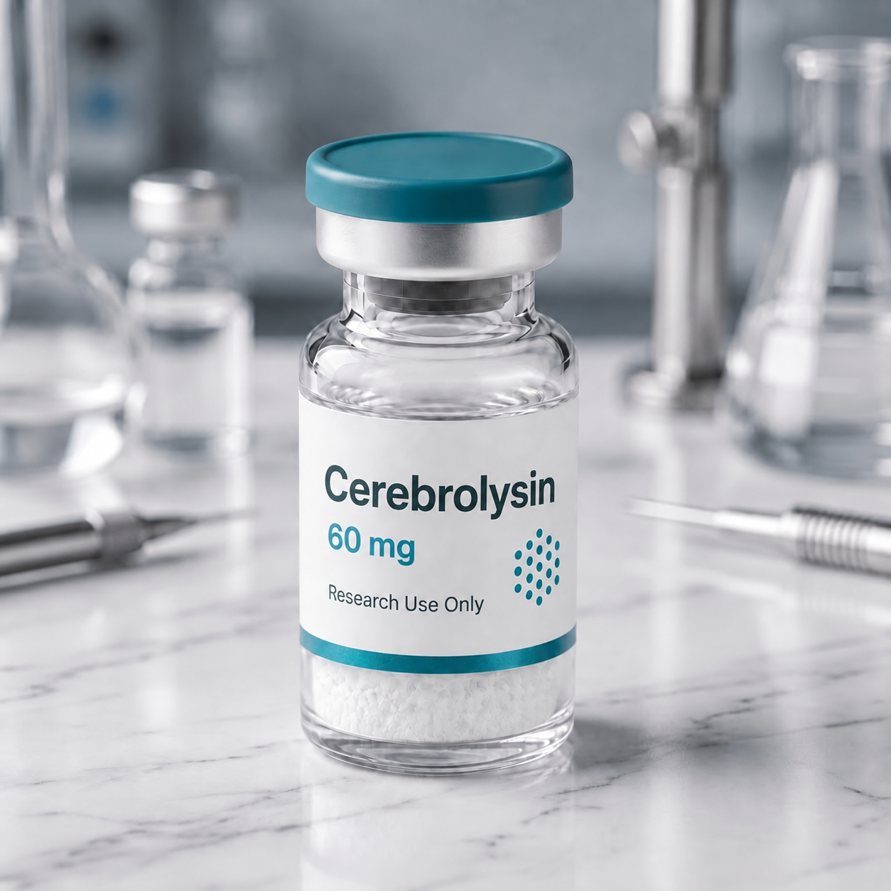 Cerebrolysin vial, mock product photograph