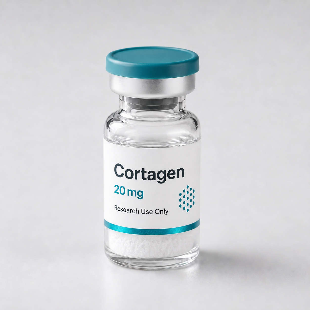 Cortagen vial, mock product photograph