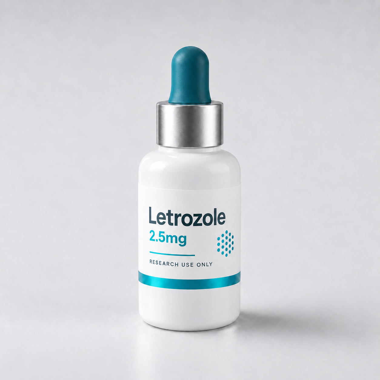 Letrozole vial, mock product photograph